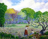 Paul Ranson Picking Flowers painting